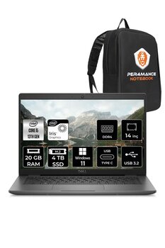 Dell Latitude 3440 I5-1335u 20gb Ram 4tb Ssd 14'' Fhd W11home Dizüstü Bilgisayar & Per4 Çanta