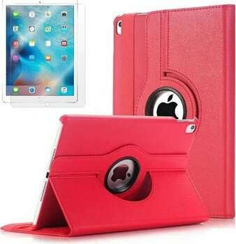 Megafox Teknoloji 360 Dönebilen Standlı Kılıf Kırmızı Apple iPad 9.7 2017 (5.nesil) Uyumlu Tablet Kılıfı