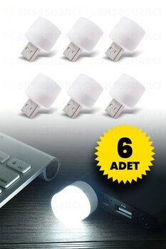 Aksesuarcı USB LED Küçük Beyaz Işık, Mini Lamba, Oturma Odası, Çocuk Odası için Gece Aydınlatma Işığı