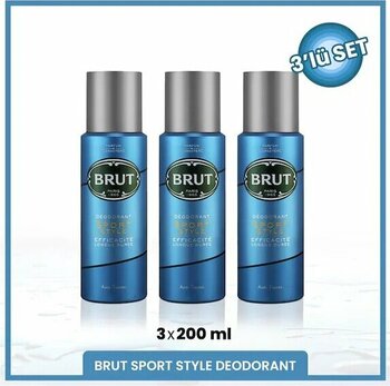 Brut Sport Style Erkek Sprey Deodorant 3 X 200 Ml