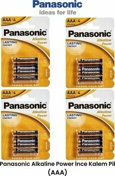 Panasonic Alkaline AAA-LR03 1,5V 16 Adet Ince Kalem Pil (Aaa) - 16'lı