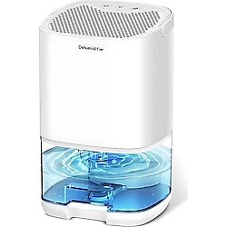 Coofbe LED Işıklı Otomatik Banyo Mutfak Oda Dolap 1000ML Nem Alma Cihazı Mantar Rutubet Nem Önleyici Beyaz