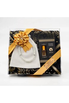 Hayrat Neşriyat Takke + Esans + Tesbih + Seccade Hediye Seti (Siyah)