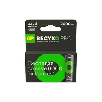 Gp Recyko Pro 2000 Mah 4'lü Şarjlı Aa Kalem Pil
