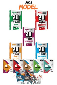 Yediiklim Yayınları 2026 KPSS GYGK 5li Branş Deneme Seti (100 Deneme) ve 7li Branş Deneme Seti