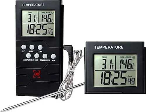 Rasttec TK0800 Siyah Gıda Termometresi
