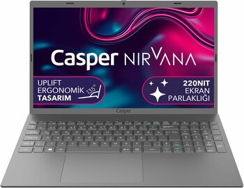 CASPER Nirvana C370.4020-4C00B Intel Celeron N4020 4GB RAM 120GB SSD Windows 11 Home 15.6" HD