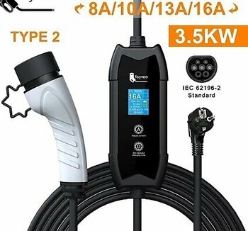 Feyree 3.5 KW Tip 2 5M Ev Prizli Elektrikli Araç Şarj İstasyonu