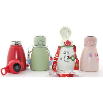 Ttt Dijital Göstergeli Çift Katmanlı Termos Suluk 500 ml - Çok Renkli