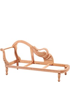 Mobilya Baba Fil Oymalı Jozefin Cilasız Ham Ahşap