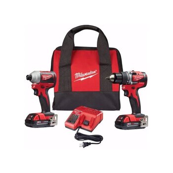 Milwaukee 2892-22ct M18 Fırçasız 2'li Akülü Matkap - Vidalama Set