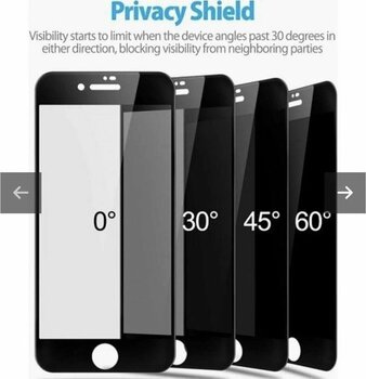 Apple Iphone 7 Plus Mat Hayalet Ekran Gizli Privacy Tam Kaplayan Kırılmaz Cam Seramik Ekran Koruyucu Siyah