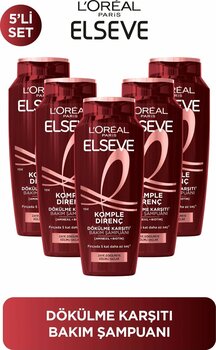 ELSEVE 5'li L'Oréal Paris Elseve Komple Direnç Dökülme Karşıtı Bakım Şampuanı 400 ml