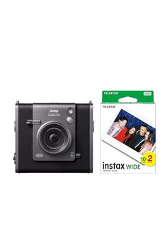 Fujifilm Instax Wide Evo Siyah Hybrid Fotoğraf Makinesi ve 20'li Wide Film