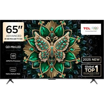 TCL 65C6K 65'' 165 Ekran Uydu Alıcılı 4K Ultra HD MiniLED Google TV