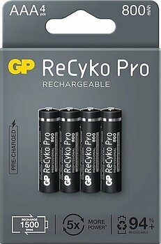 GP Recyko Pro 800 mAh 4'lü Şarjlı AAA İnce Kalem Pil