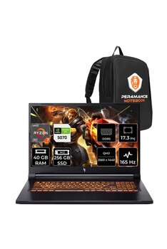 Acer Nitro V17 Aı Ryzen 7 260 40Gb 256Gb Ssd Rtx5070/8Gb 85W 17.3" Qhd 165Hz Fdos Gaming Laptop