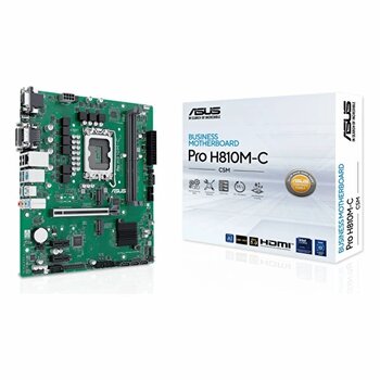 Asus Pro H810m-c-csm Ddr5 6400 MHz OC M.2 Dvı/vga/hdmı/dp/usb-c PCIe 5.0 1851p mATX Anakart