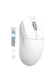 Aj139 Pro X Superlıght Kablosuz Oyun Faresi,Ultra Hafıf(59G),Pıxart Paw3395 Optik Sensör,26000 Dpı,2.4Ghz/Usb C Kablolu,Ergonomik,6 Programlanabilir Düğme,200 Saat Pil Ömrü,Pc/Mac Için - Beyaz