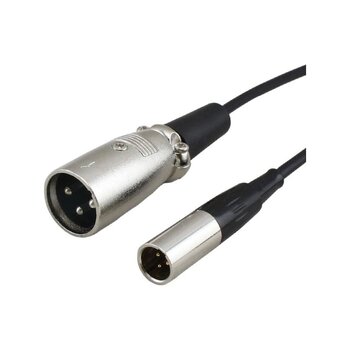 3 Pin Mini Xlr Erkek To 3 Pin Xlr Erkek Kablo 50 Cm
