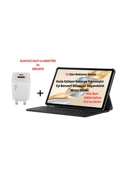 HONOR Pad X9a 2.8Ghz 8Gb Ram 128Gb 11.5'' Android Tablet -Klavyeli kılıf + Adaptör