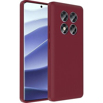 Xiaomi Redmi Note 14 Pro 4g Kılıf Kamera Korumalı Gizli Kartlık Hazneli Ince Şık Silikon Kapak - Mürdüm