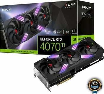 PNY GeForce RTX™ 4070 Ti 12GB XLR8 Oyun VERTO™ EPIC-X RGB Üçlü Fan DLSS 3 VCG4070T12TFXXPB1 Ekran Kartı