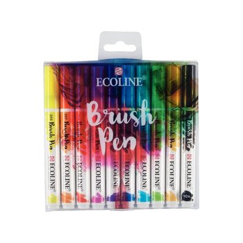 Talens Ecoline Brush Pen Fırça Uçlu Kalem Seti 10 Renk Prımary
