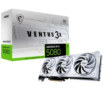 MSI GeForce RTX 5080 Ventus 3X OC White 16GB GDDR7 Ekran Kartı