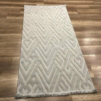 Hoom Rugs Mind 1118 Gri Modern Iskandinav Kaymaz Taban Halı - 100 x 200 cm