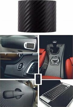 Karbon Kaplama Folyo 20 Cm X 1 Metre Ölçülerinde Kaplama Folyo Siyah Renk Karbon Kaplama