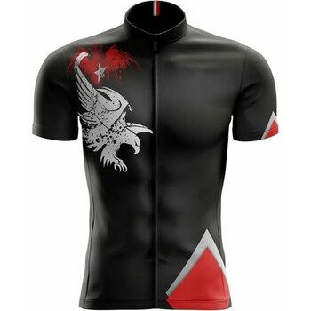 Freysport Eagle Yazlık Kısa Kollu Bisiklet Forması Siyah 3XL Nefes Alabilen Kumaş Özellikli