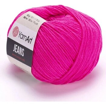 Yarnart Jeans 59 Neon Pembe İnce Örgü İpi
