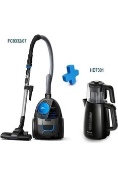 Philips Fc9332/07 Powerpro City Toz Torbasız Süpürge Ve Hd7301 Çaycı