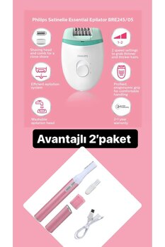 Philips BRE245/05 Satinelle Essential Kompakt Kablolu Epilatör