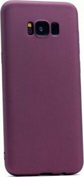 Moby Shop Samsung Galaxy S8 Plus Ile Uyumlu Kılıf Esnek Legger Silicone Cover - Bordo