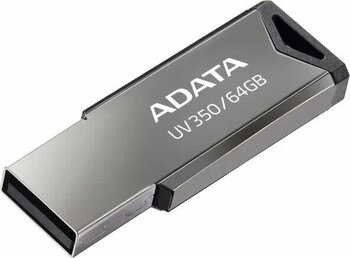 Adata Au350 64 GB Silver Flash Bellek