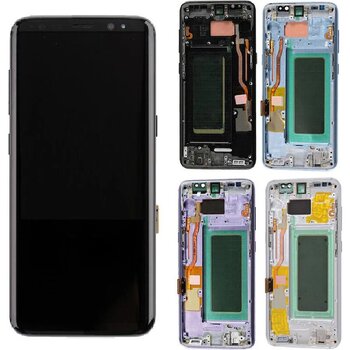Samsung Galaxy S8 G950f İle Uyumlu Oled Ekran Dokunmatik Mavi