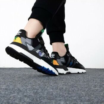 Adidas Nite Jogger Erkek Günlük Spor Ayakkabı - 000-Siyah - 39 1/3