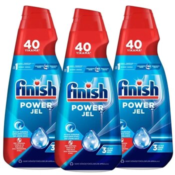 Finish Hepsi Bir Arada Konsantre 1000 ml 3 lü Bulaşık Jel Deterjanı