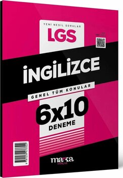 Marka Yayınları 8. Sınıf LGS İngilizce 6x10 Deneme LGS Deneme Sınavı Kitabı