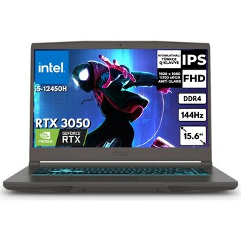 Msı Thin 15 I5-12450H 16 GB 2 Tbssd  4gb RTX3050 15.6" 144Hz Fhd Freedos Taşınabilir Bilgisayar B12UC-1478XTRAT4 - 2 TB