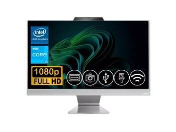 Asus I3-1315U 8Gb Ddr5 1Tb M.2 Ssd A3402Wvak-I38256W0D Atl3 23.8 Inç Fdos All In One Bilgisayar Beyaz