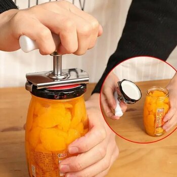 Mucit Home Paslanmaz Çelik Konserve Açacağı Ayarlanabilir Kavanoz Açacağı Büküm Teneke Kapak Halkası Sökücü Renkli