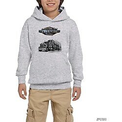 American Truck Simulator Longway Gri Çocuk Kapşonlu Sweatshirt