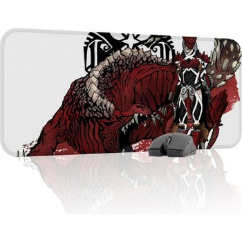 mousepad bastir Monster Hunter: World Kaymaz Dikişli Kauçuk Oyuncu Mousepad V5 - 70X30 Xl Gaming Mouse Pad Fare Altlığı