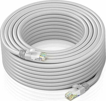 Aogo 15 Metre Cat6 Patch Kablo 15M Ethernet Kablosu Utp Lan Kablosu Internet Kablosu Gri Renk