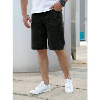 Wkm Regular Fit Erkek Kot Şort - Siyah - 38