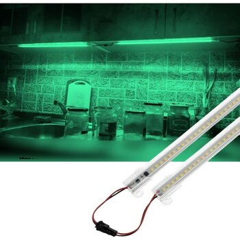 2 Adet 100 cm 220V Şeffaf Çubuk Bar LED Yeşil Işık SB-6554 - 1 m