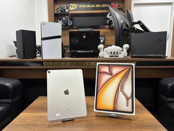 Apple İpad Air 6. Nesil Wi-Fi + Cellular 128Gb 13" Mv6t3tu/A Yıldız Işığı Tablet (İkinci El)